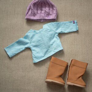 American Girl Pretty + Plaid outfit